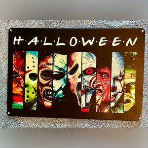 Halloween Horror Movie Handmade & Designed Single Sided Metal Sign